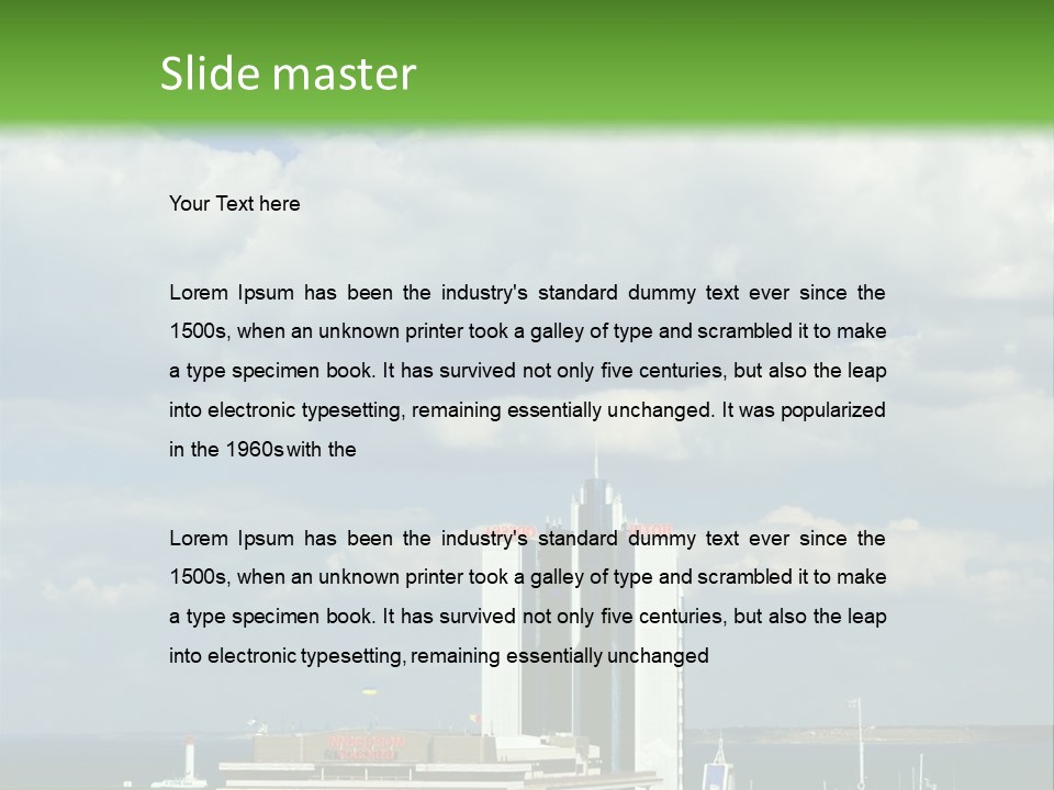 Seaport Water Summer PowerPoint Template