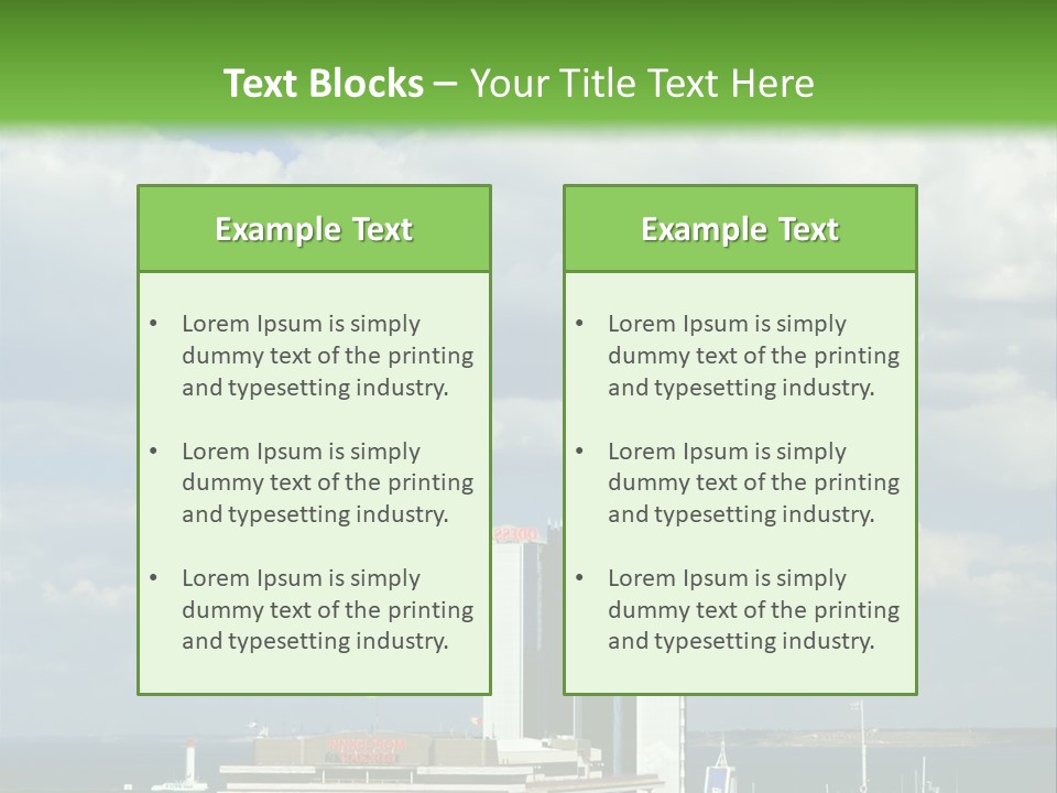 Seaport Water Summer PowerPoint Template