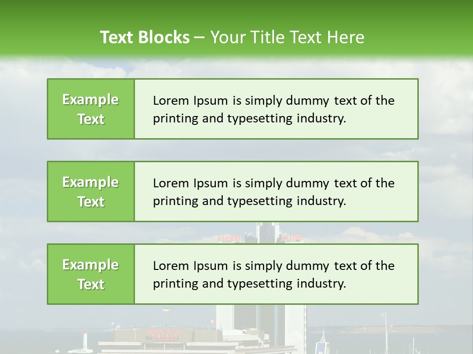 Seaport Water Summer PowerPoint Template