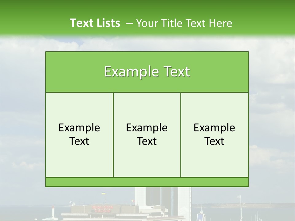 Seaport Water Summer PowerPoint Template