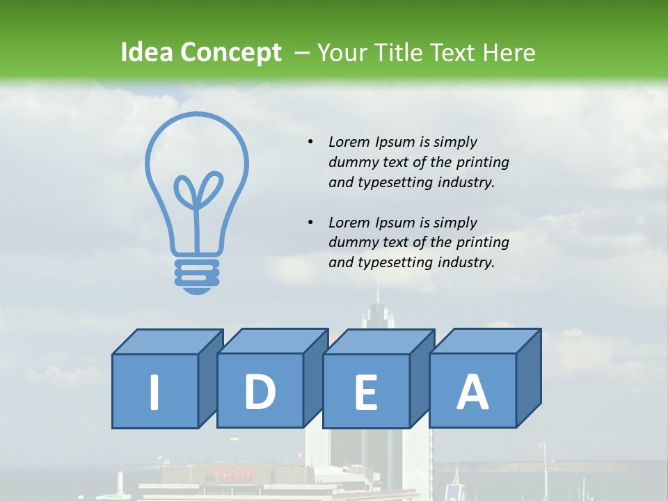 Seaport Water Summer PowerPoint Template