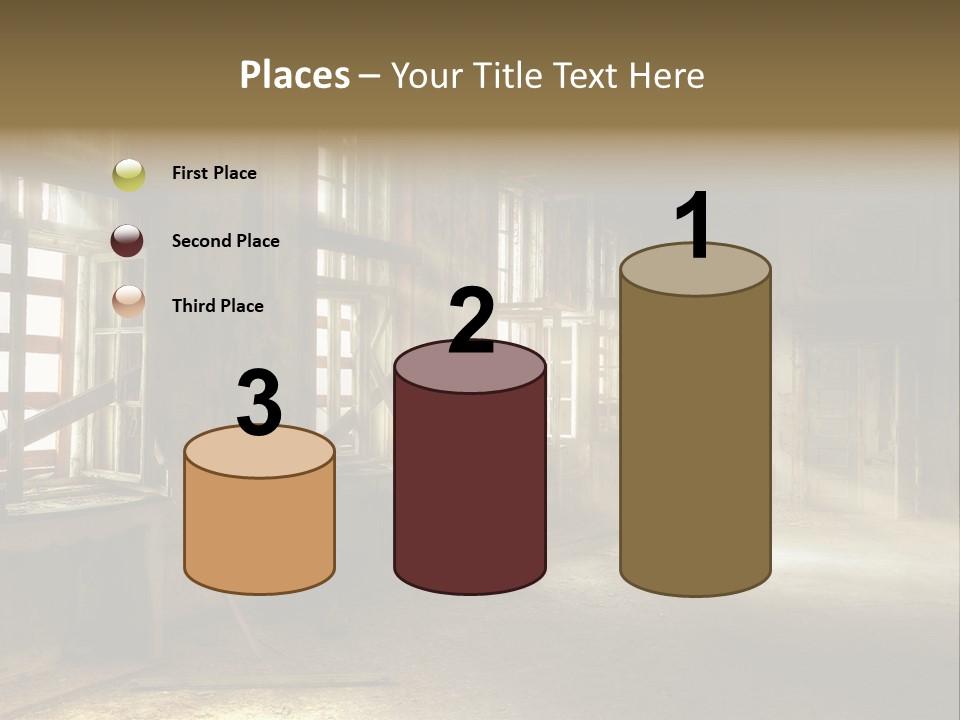 Sonnenstrahlen Vandalismus Raum PowerPoint Template