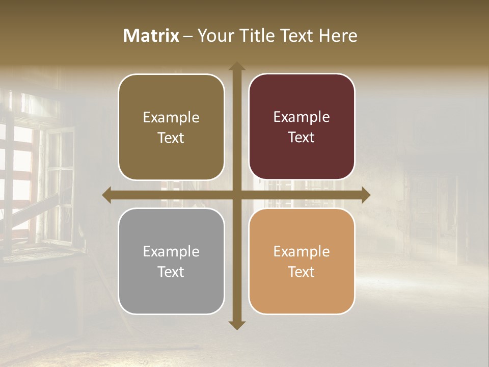 Sonnenstrahlen Vandalismus Raum PowerPoint Template