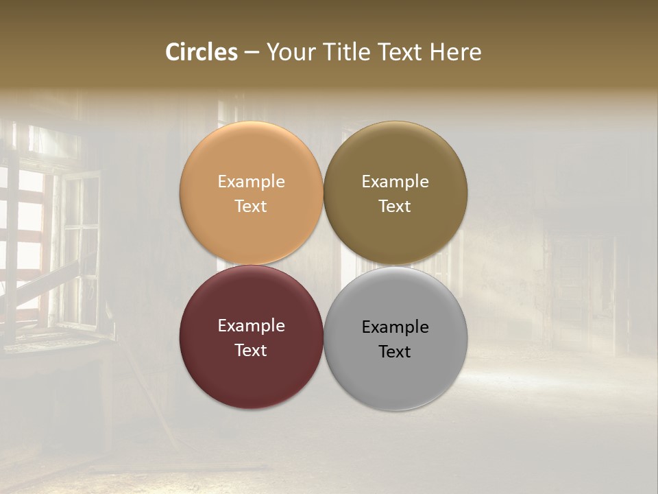 Sonnenstrahlen Vandalismus Raum PowerPoint Template