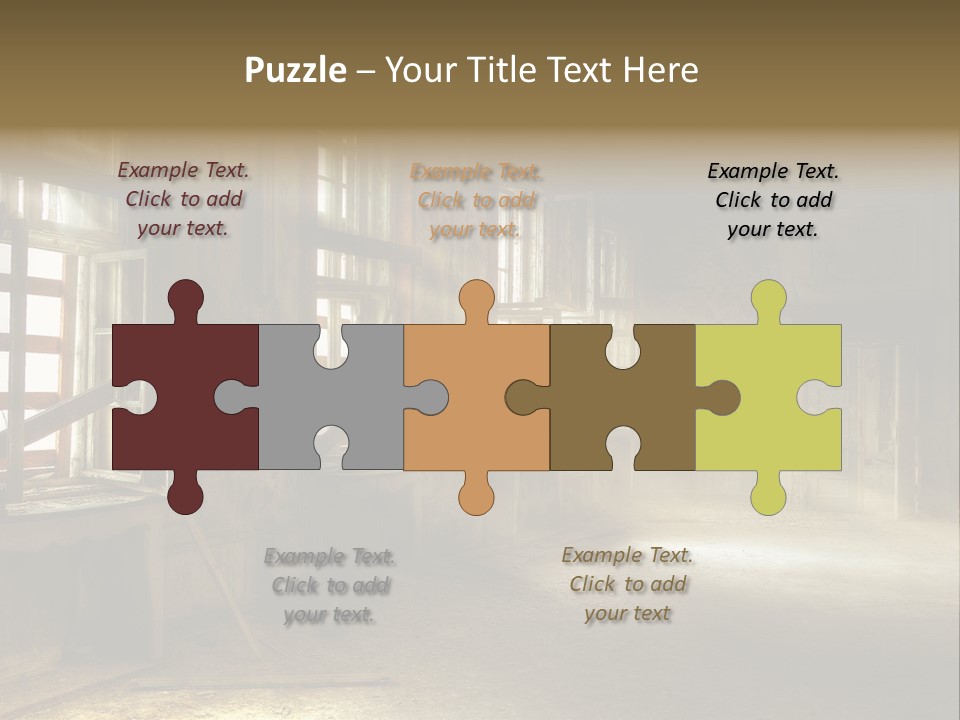 Sonnenstrahlen Vandalismus Raum PowerPoint Template