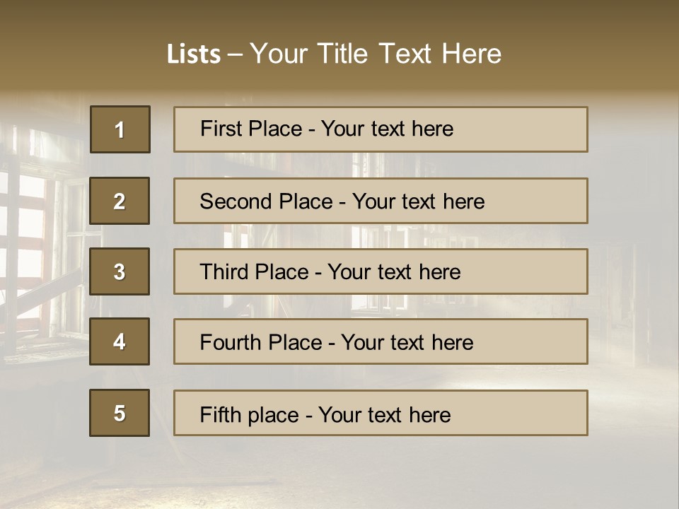 Sonnenstrahlen Vandalismus Raum PowerPoint Template