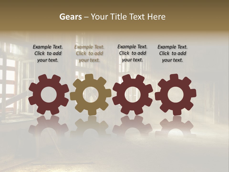 Sonnenstrahlen Vandalismus Raum PowerPoint Template