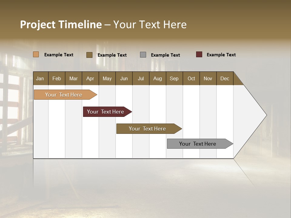 Sonnenstrahlen Vandalismus Raum PowerPoint Template