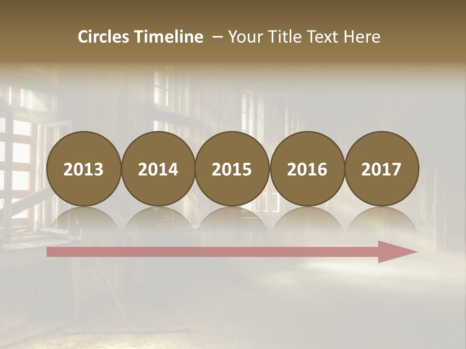 Sonnenstrahlen Vandalismus Raum PowerPoint Template