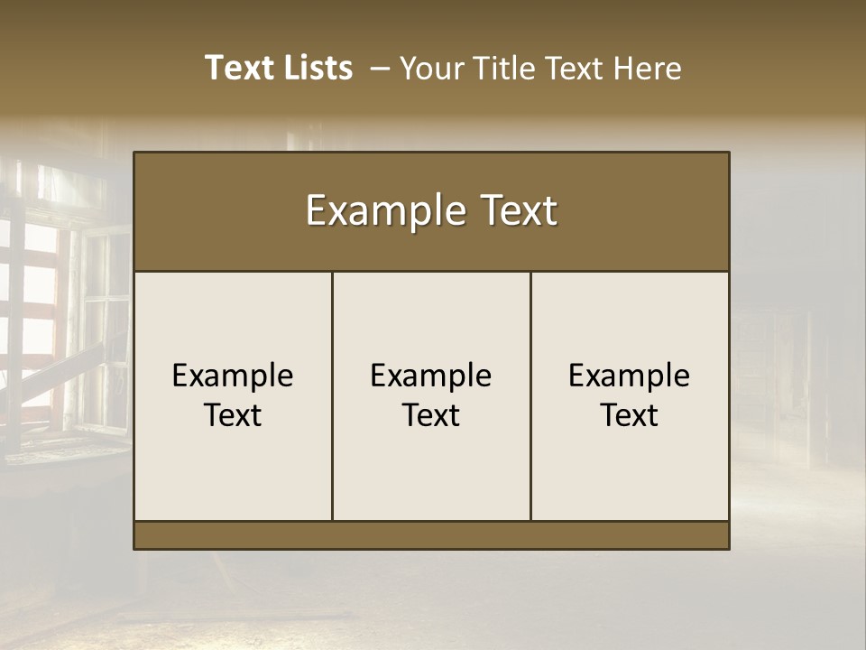 Sonnenstrahlen Vandalismus Raum PowerPoint Template
