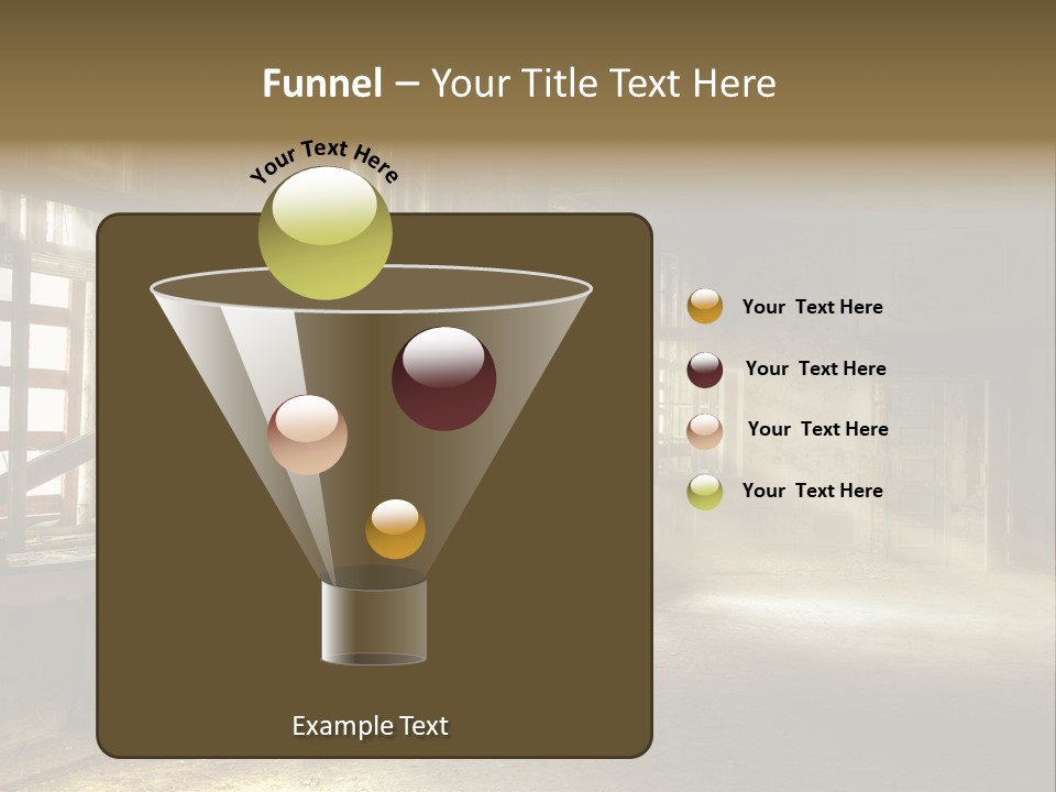 Sonnenstrahlen Vandalismus Raum PowerPoint Template