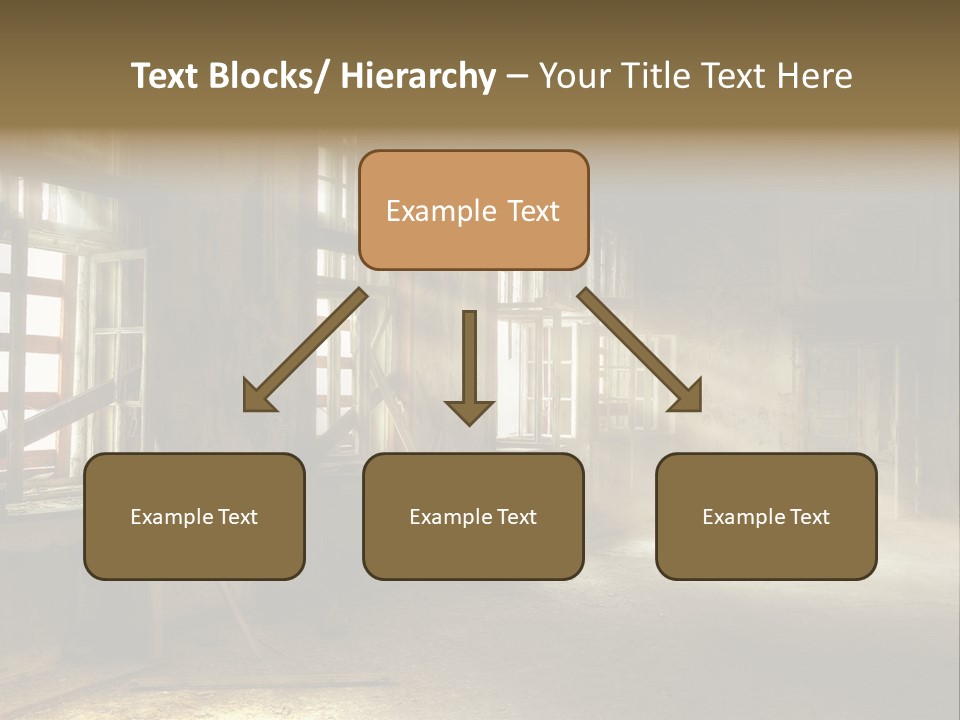 Sonnenstrahlen Vandalismus Raum PowerPoint Template