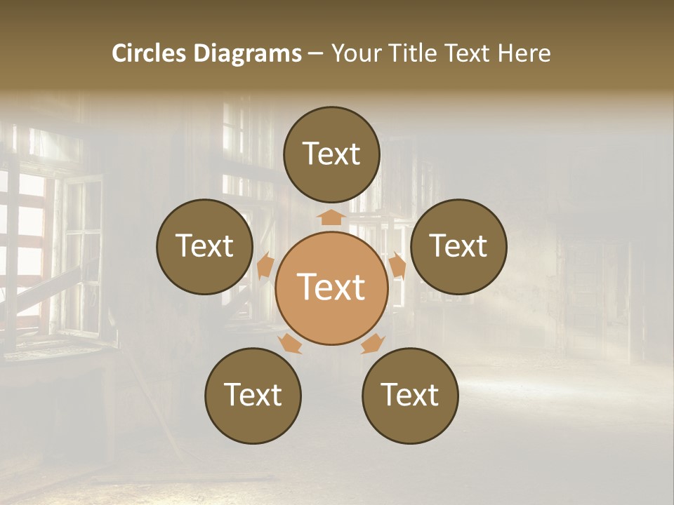 Sonnenstrahlen Vandalismus Raum PowerPoint Template