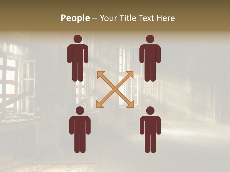 Sonnenstrahlen Vandalismus Raum PowerPoint Template