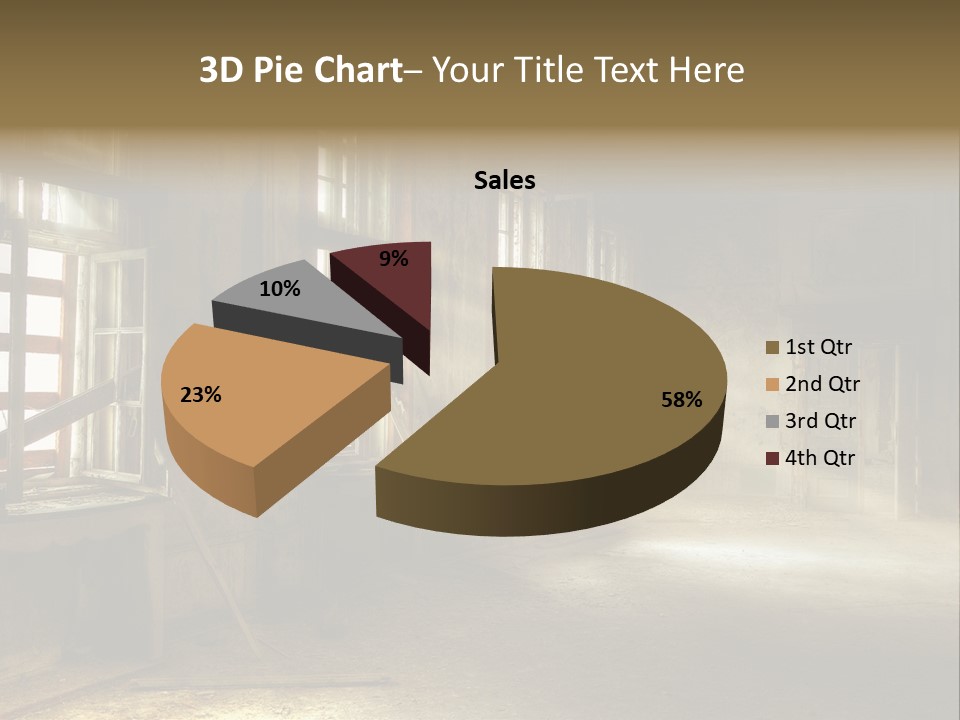 Sonnenstrahlen Vandalismus Raum PowerPoint Template