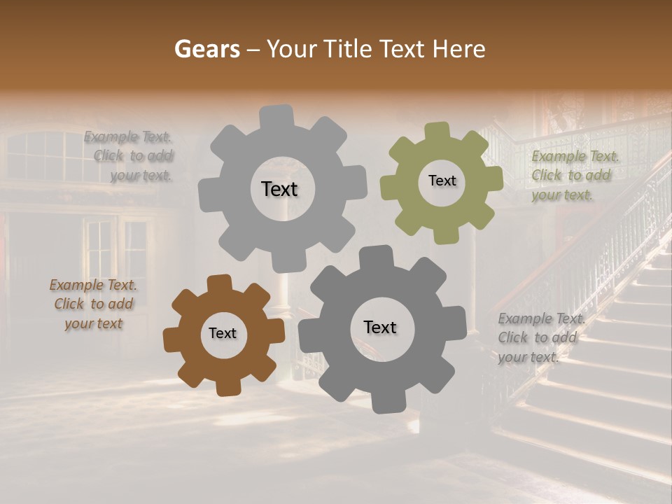 Architektur Location Sonnenstrahlen PowerPoint Template