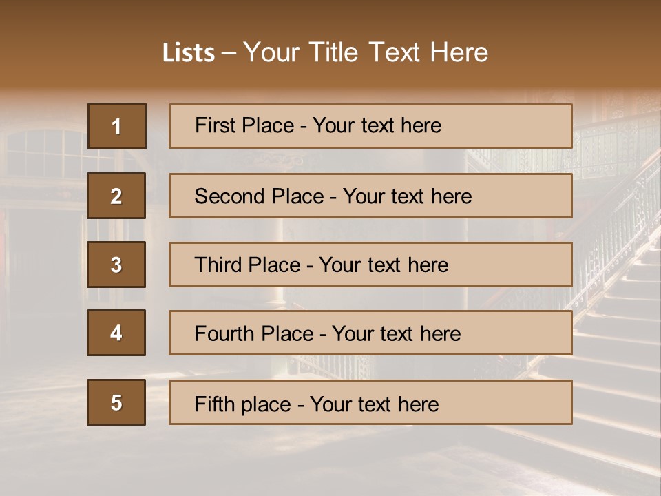 Architektur Location Sonnenstrahlen PowerPoint Template