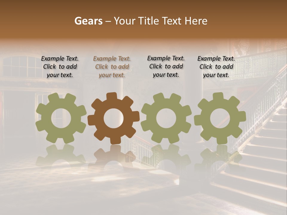 Architektur Location Sonnenstrahlen PowerPoint Template