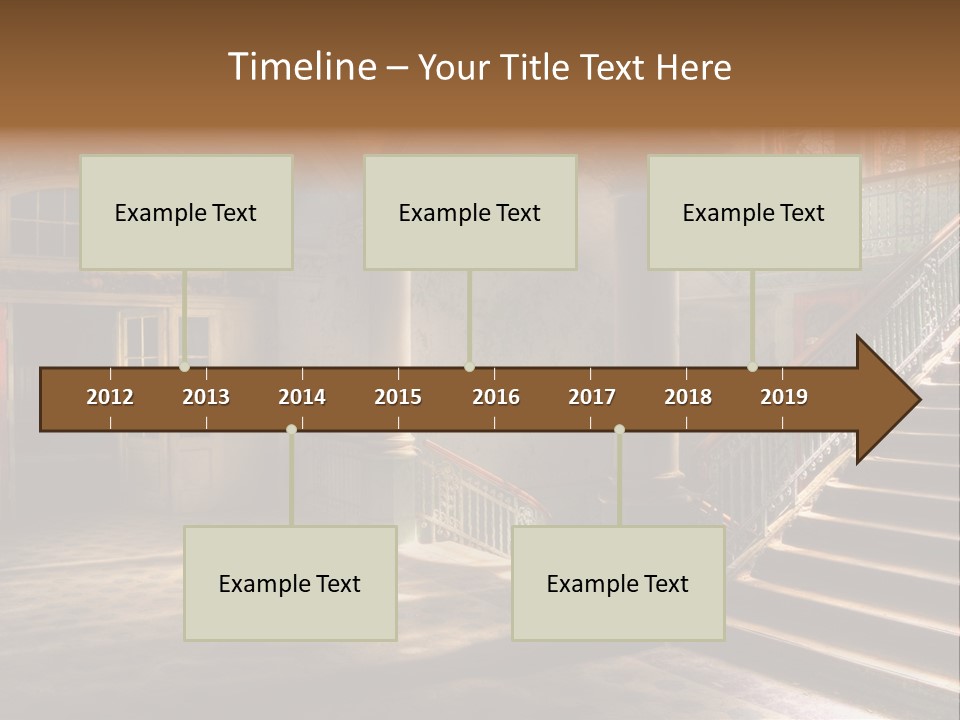 Architektur Location Sonnenstrahlen PowerPoint Template
