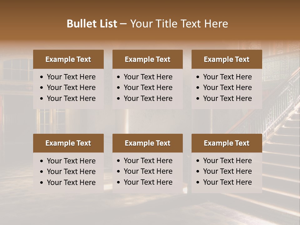 Architektur Location Sonnenstrahlen PowerPoint Template