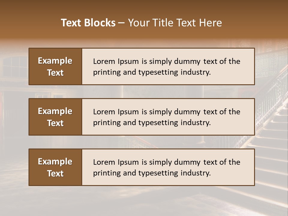 Architektur Location Sonnenstrahlen PowerPoint Template