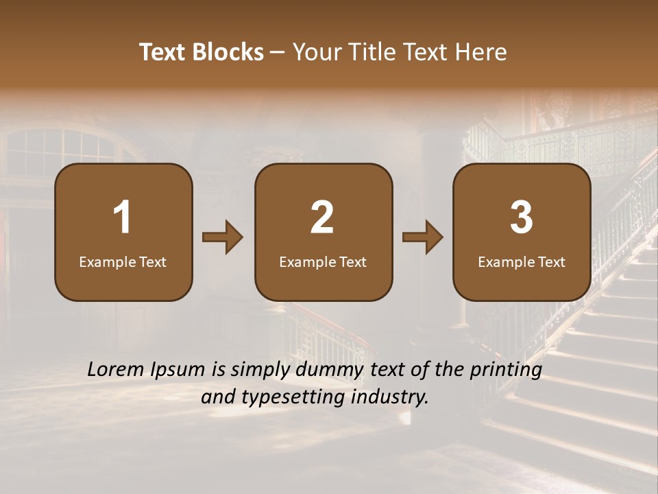 Architektur Location Sonnenstrahlen PowerPoint Template