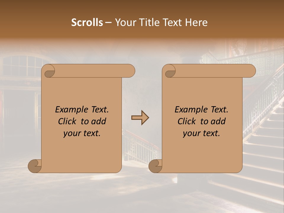 Architektur Location Sonnenstrahlen PowerPoint Template