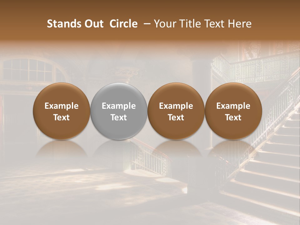 Architektur Location Sonnenstrahlen PowerPoint Template