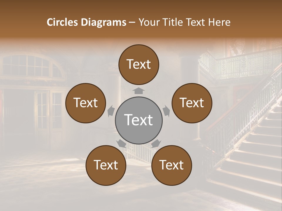 Architektur Location Sonnenstrahlen PowerPoint Template