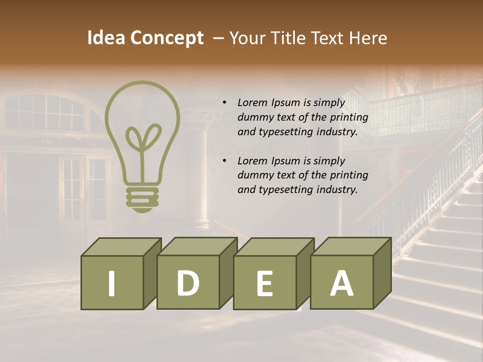 Architektur Location Sonnenstrahlen PowerPoint Template