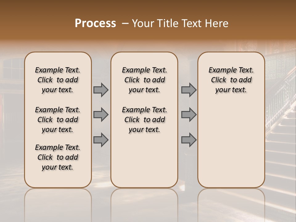 Architektur Location Sonnenstrahlen PowerPoint Template