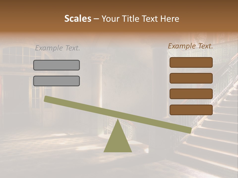 Architektur Location Sonnenstrahlen PowerPoint Template