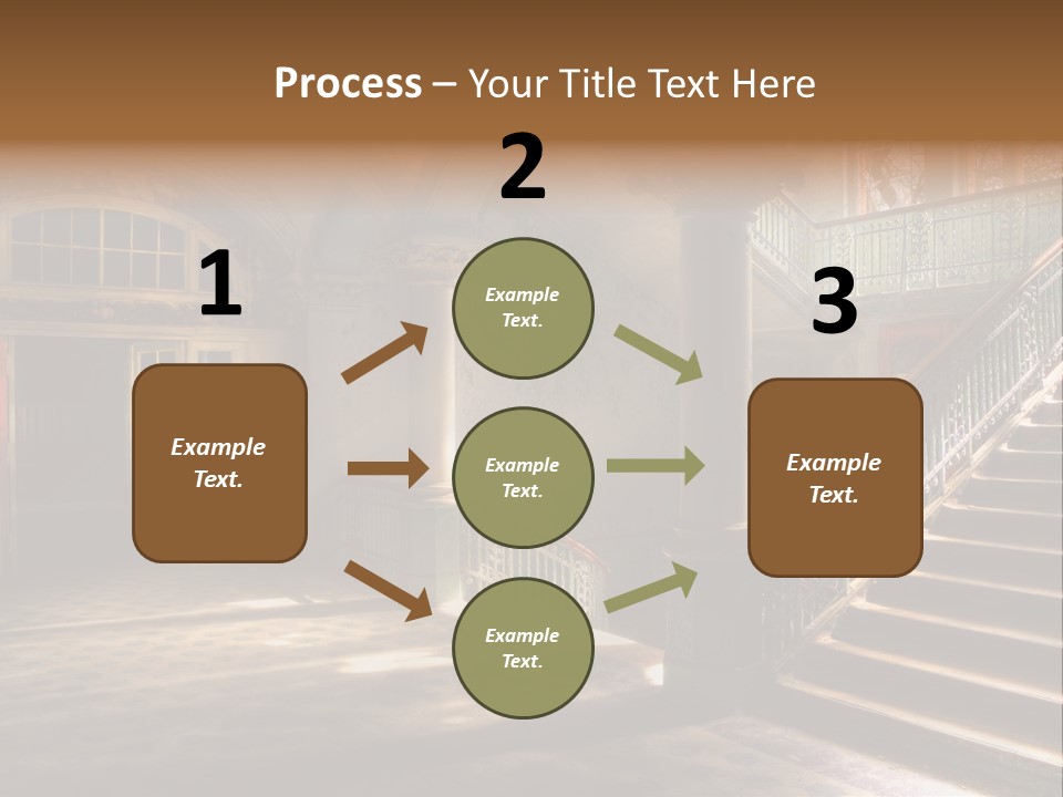 Architektur Location Sonnenstrahlen PowerPoint Template