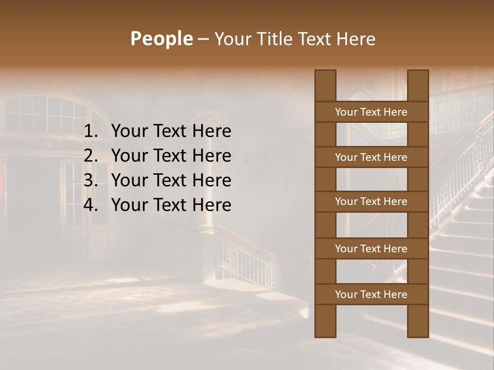 Architektur Location Sonnenstrahlen PowerPoint Template