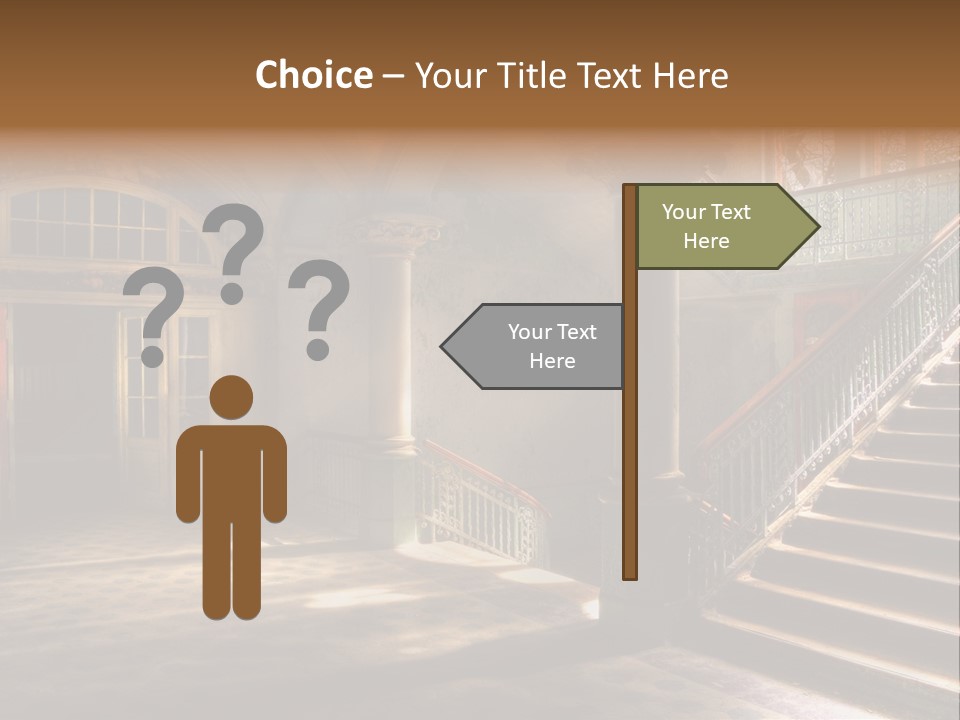 Architektur Location Sonnenstrahlen PowerPoint Template