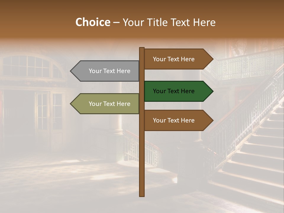 Architektur Location Sonnenstrahlen PowerPoint Template