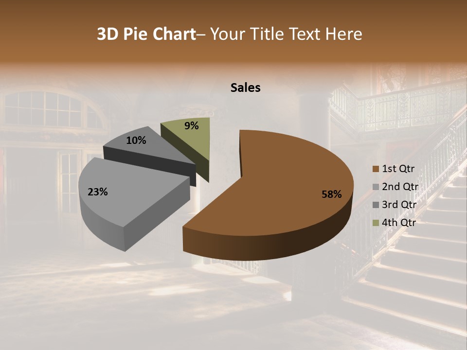 Architektur Location Sonnenstrahlen PowerPoint Template