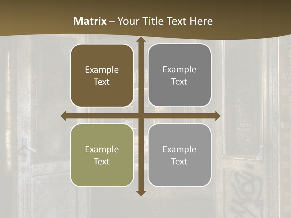 Hospital Gang Sanierung PowerPoint Template