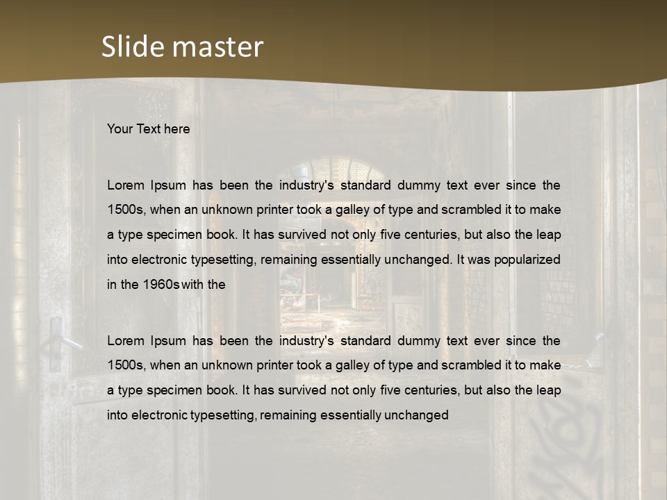 Hospital Gang Sanierung PowerPoint Template