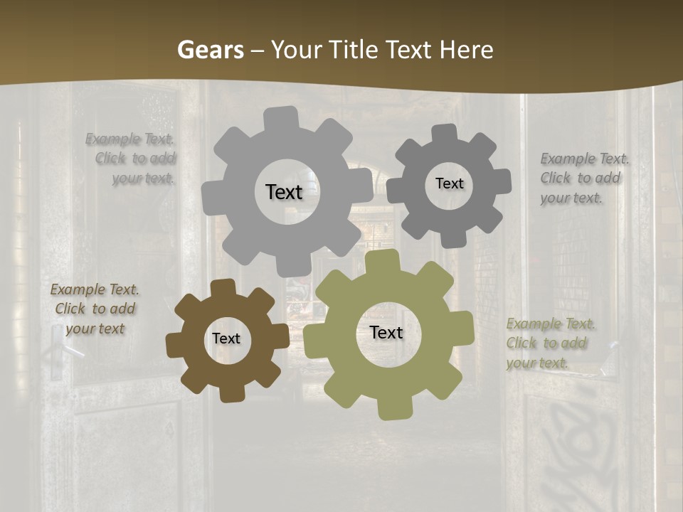 Hospital Gang Sanierung PowerPoint Template