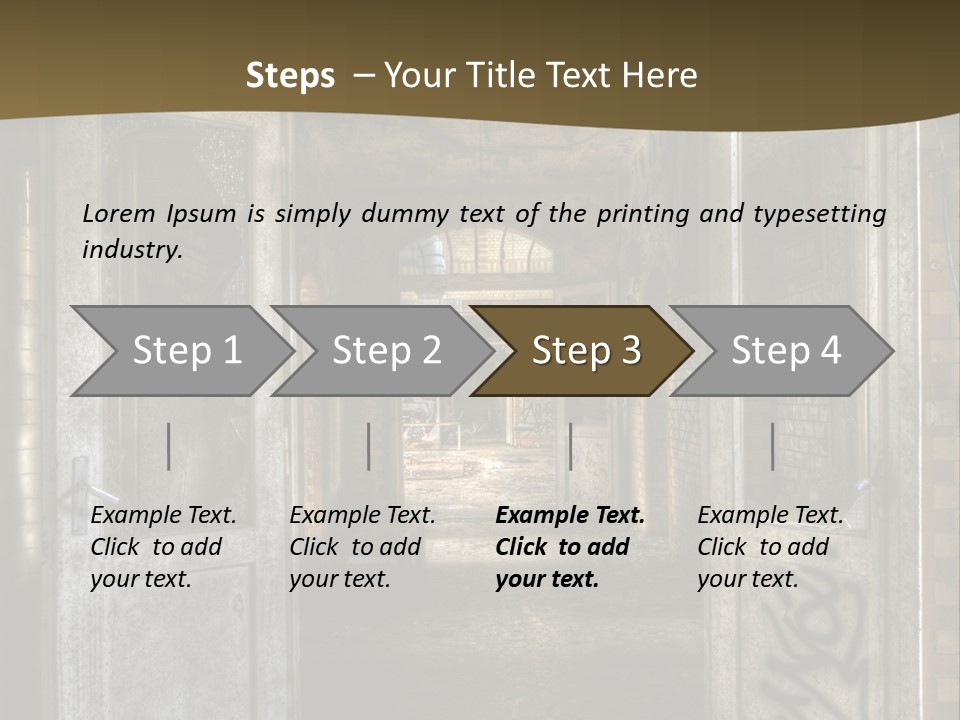 Hospital Gang Sanierung PowerPoint Template