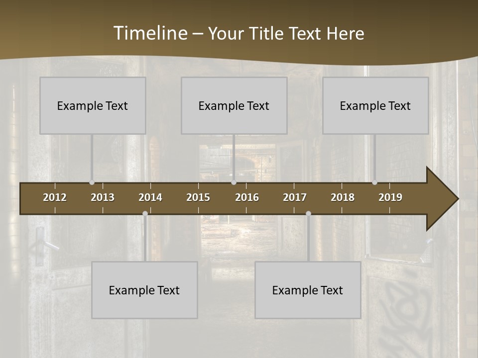 Hospital Gang Sanierung PowerPoint Template