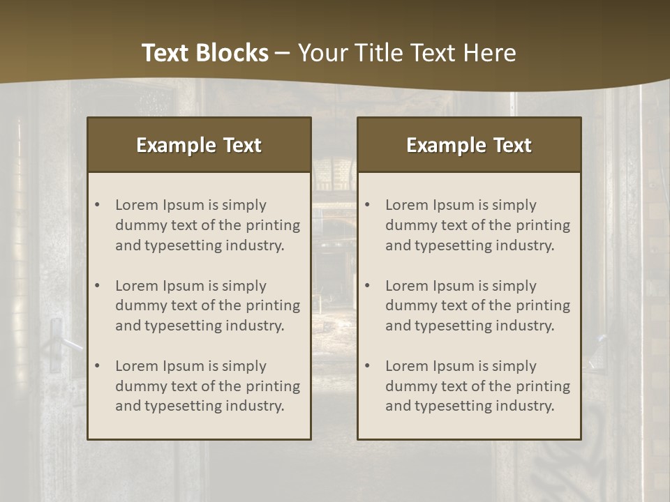 Hospital Gang Sanierung PowerPoint Template