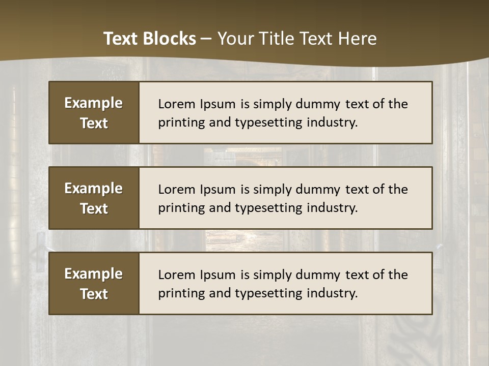 Hospital Gang Sanierung PowerPoint Template