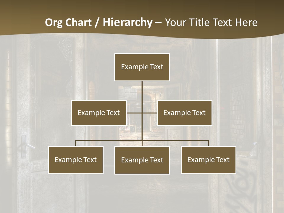 Hospital Gang Sanierung PowerPoint Template