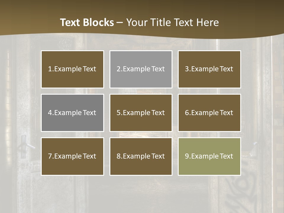 Hospital Gang Sanierung PowerPoint Template