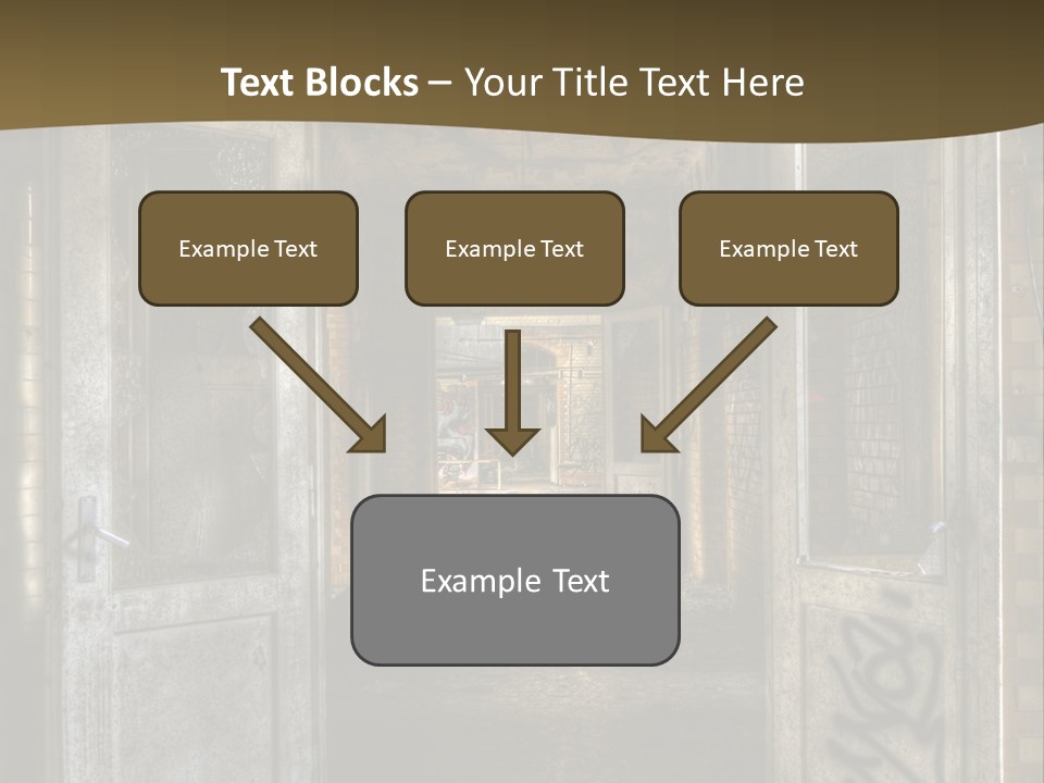 Hospital Gang Sanierung PowerPoint Template