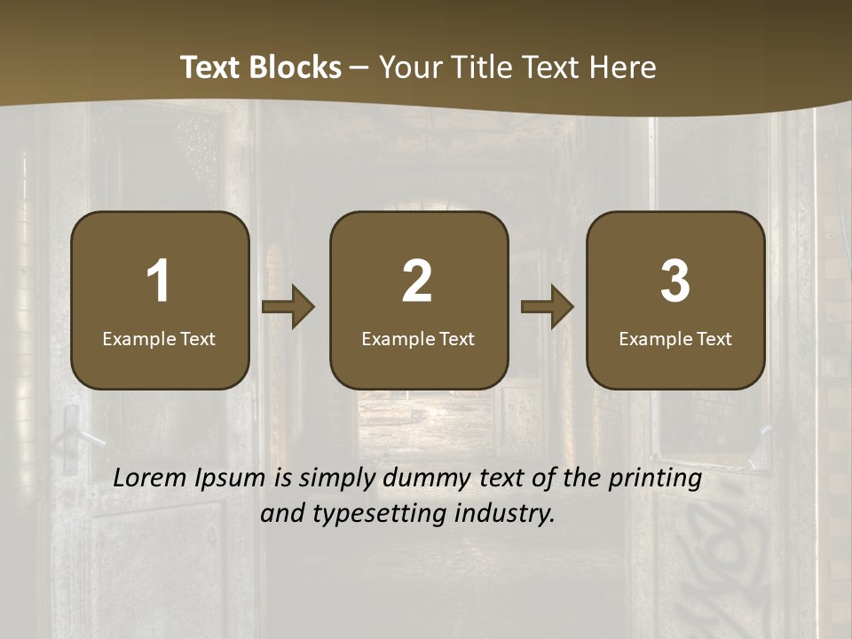 Hospital Gang Sanierung PowerPoint Template