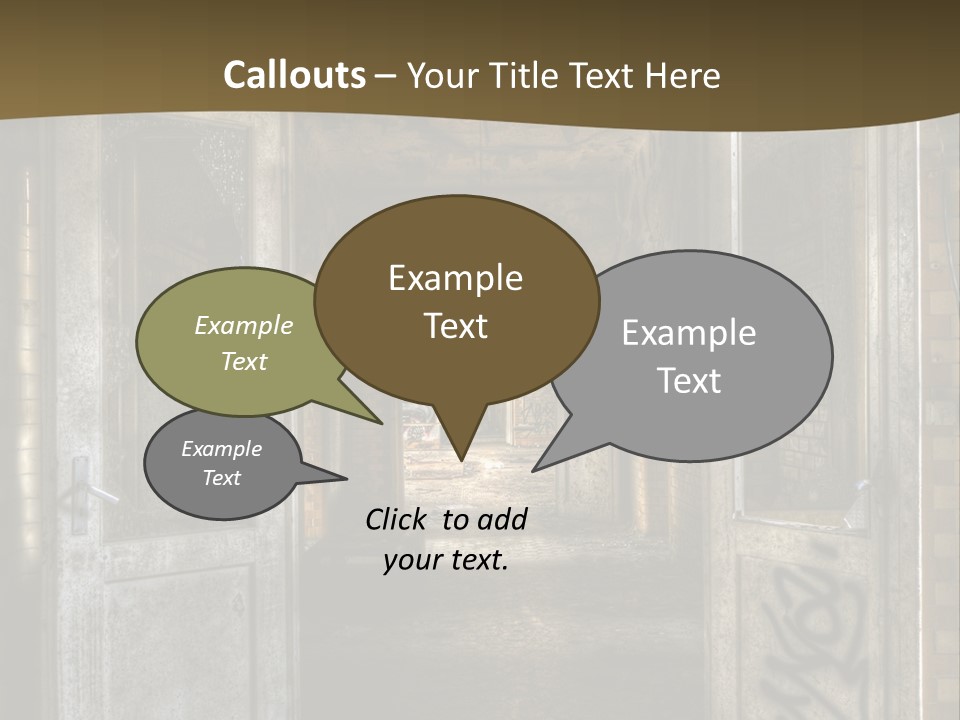 Hospital Gang Sanierung PowerPoint Template