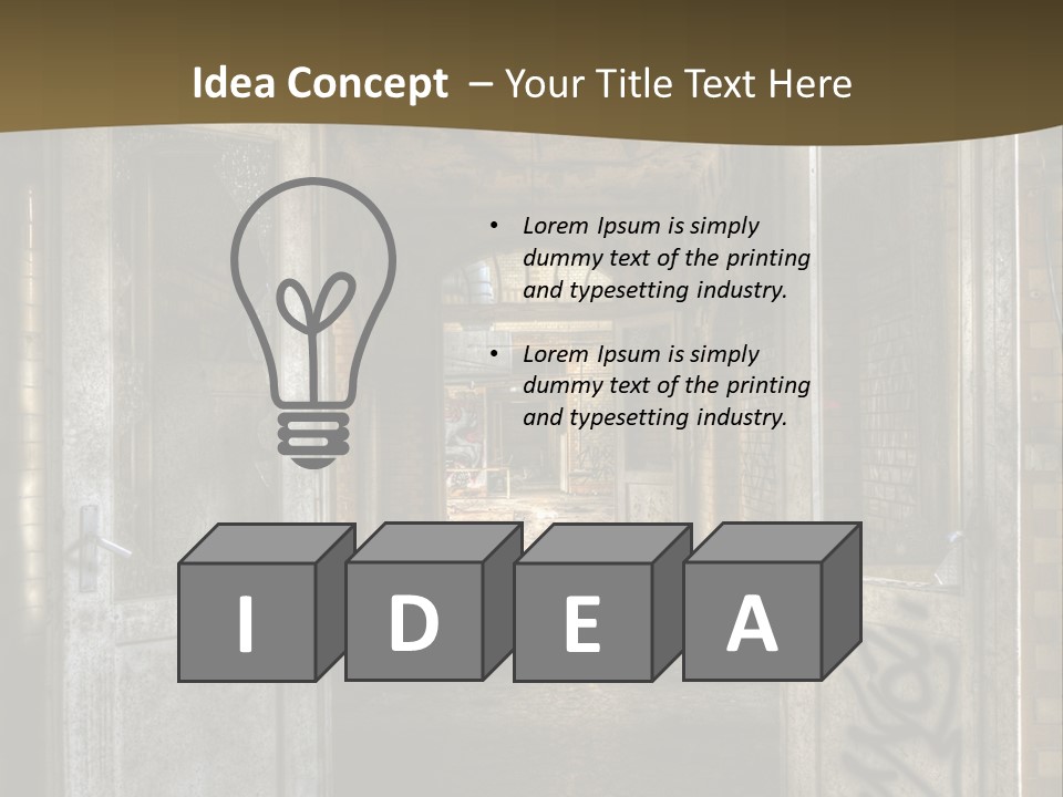 Hospital Gang Sanierung PowerPoint Template